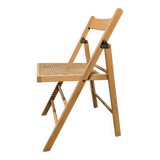 Folding chair with cane seat