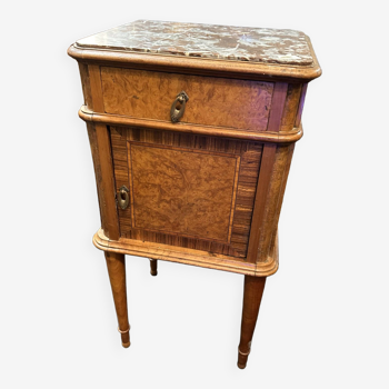 Inlaid bedside table