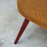 Set of 4 TON 515 / 2 chairs by Oswald Haerdtl (Thonet) wood and mustard fabric