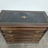 English mahogany secretary chest of drawers