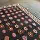 Old Black Anatolian Oushak Kilim Rug