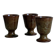 Lot de 3 petits mugs en céramique émaillée