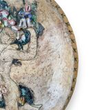 Helen Mai Important Dish In Terracotta And Glazed Porcelain Female Nude