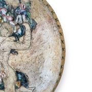 Helen Mai Important Dish In Terracotta And Glazed Porcelain Female Nude