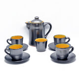 1960s modern ceramic coffee service Gramann (Topferei Römhild), Germany