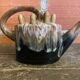 Vintage ceramic flower vase alphonse mouton watering can