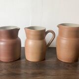 Set of 3 jugs in Grès du Berry stoneware