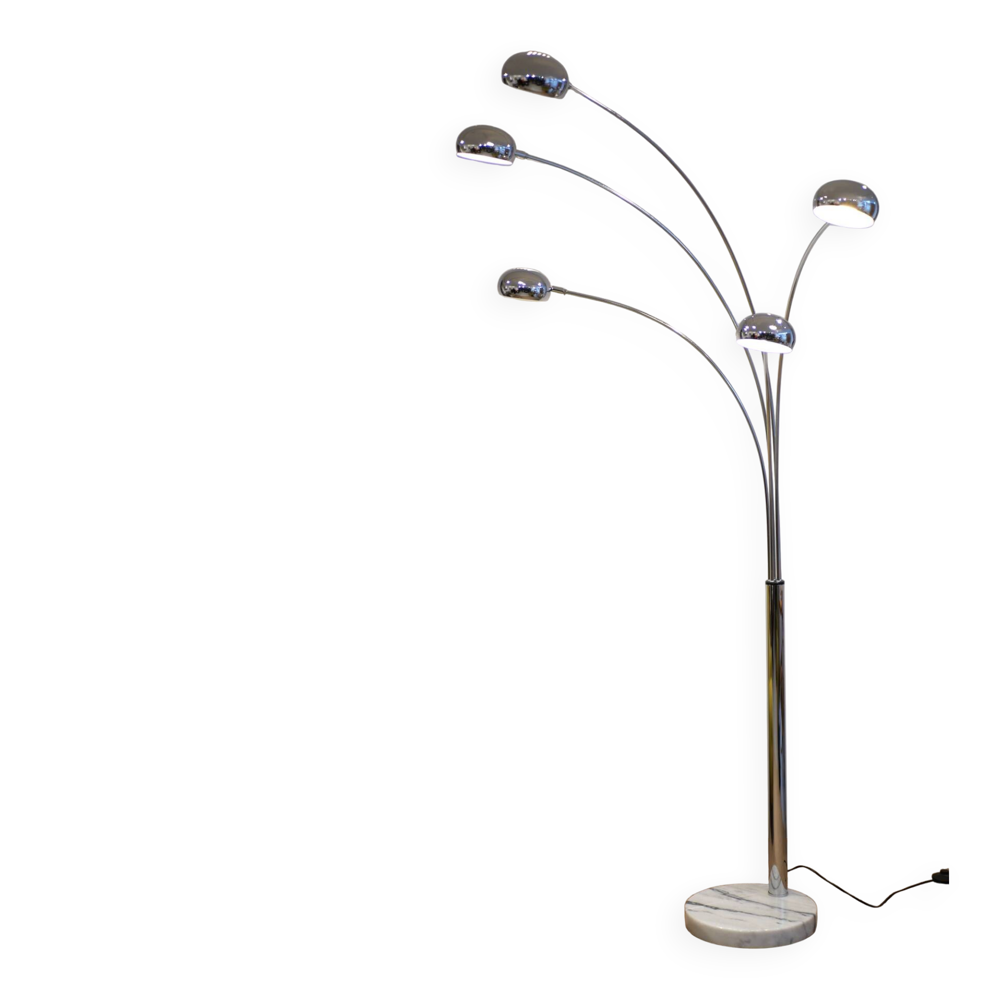 Lily of the valley floor lamp with 5 branches