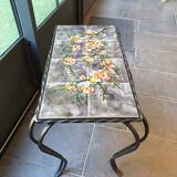Vintage wrought iron coffee table