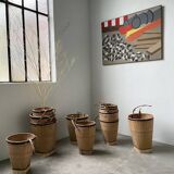 Lot d’anciens paniers d’épicerie