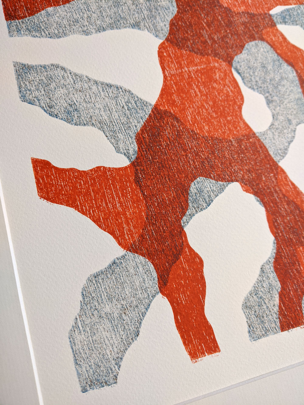 Red & blue poster