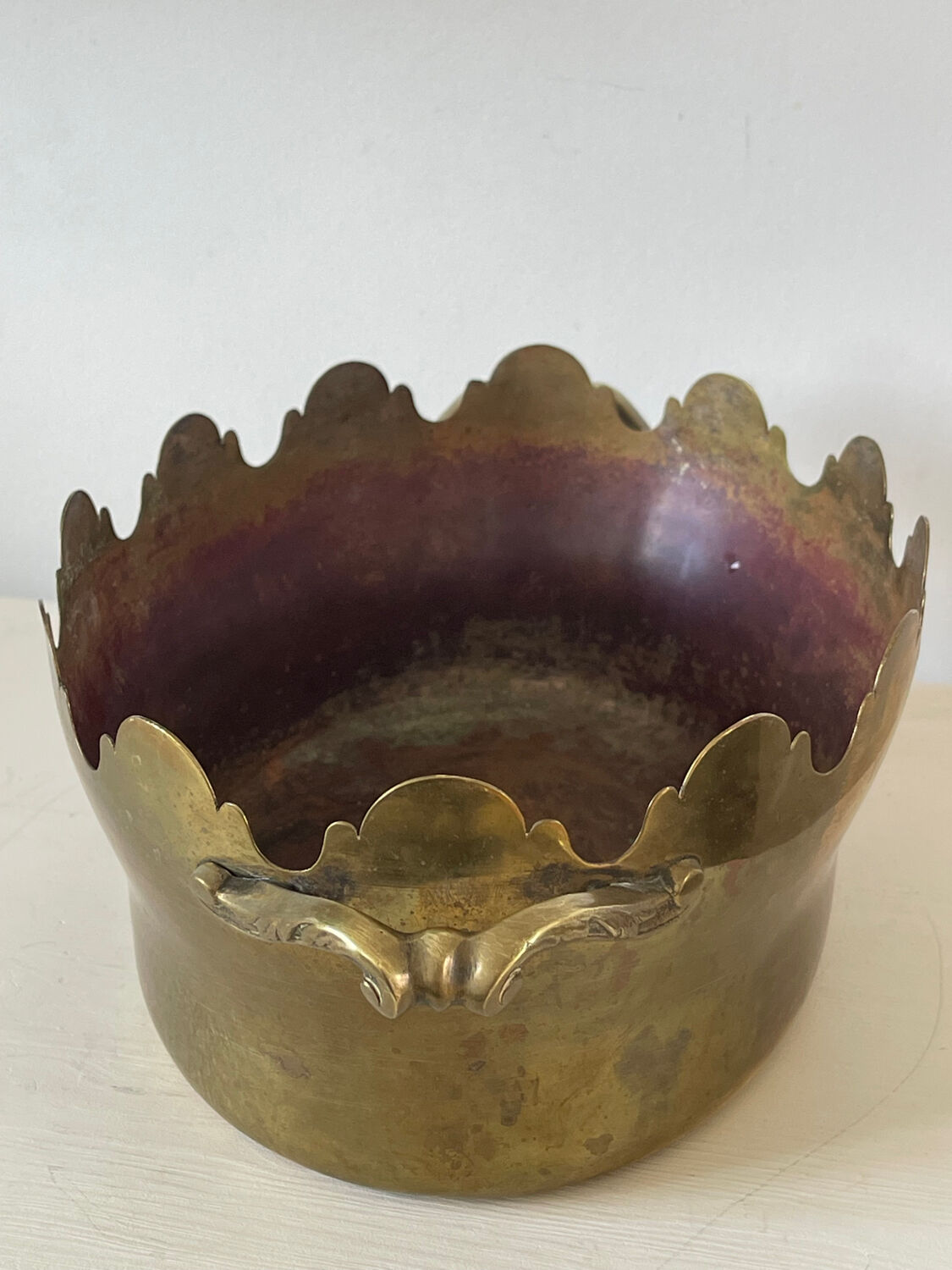 Napoleon III brass cache pot.