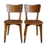 Paire de chaises vintages anciennes