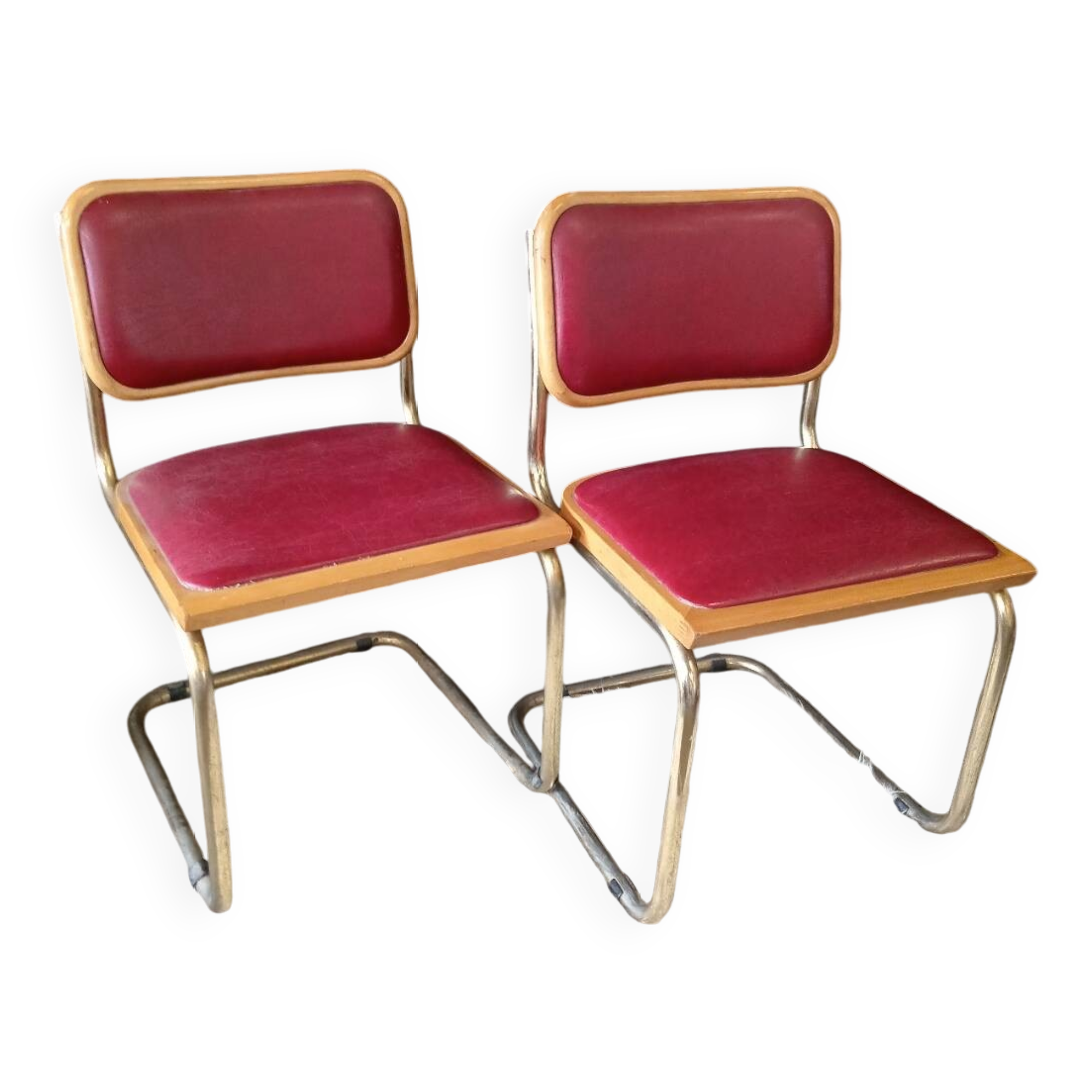 Pair of Cesca B32 chairs by Marcel Breuer