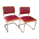 Pair of Cesca B32 chairs by Marcel Breuer