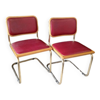Pair of Cesca B32 chairs by Marcel Breuer