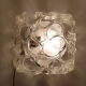 Square molded glass globe ceiling