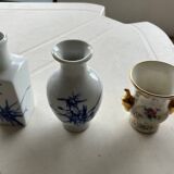 SET OF 3 PORCELAIN VASES
