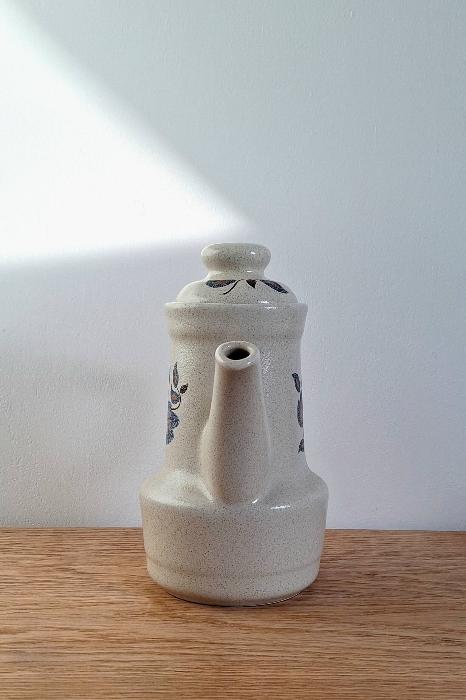 Saint Amand Sologne enamelled stoneware coffee pot