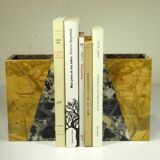 Pair of Art Deco marble bookends