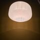 Vintage white striped glass checkered suspension globe