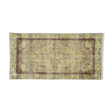 Anatolian handmade vintage rug 213 cm x 107 cm