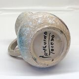Toledo ceramic pitcher by Pablo Sanguino fish decoration