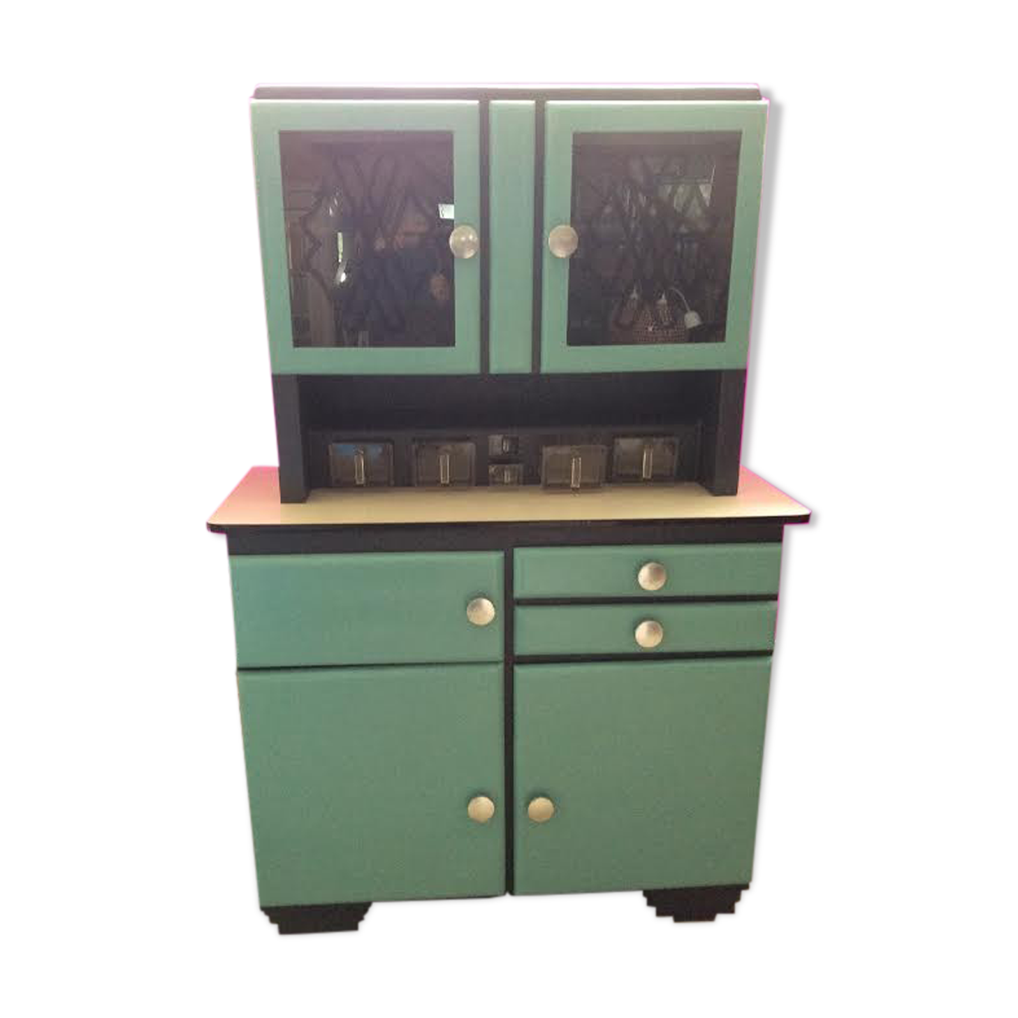 Meuble mado gris anthracite et bleu