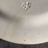 Lot of 5 plates in earthenware of choisy-le-roi, p&h, decoration of rébus, xixth