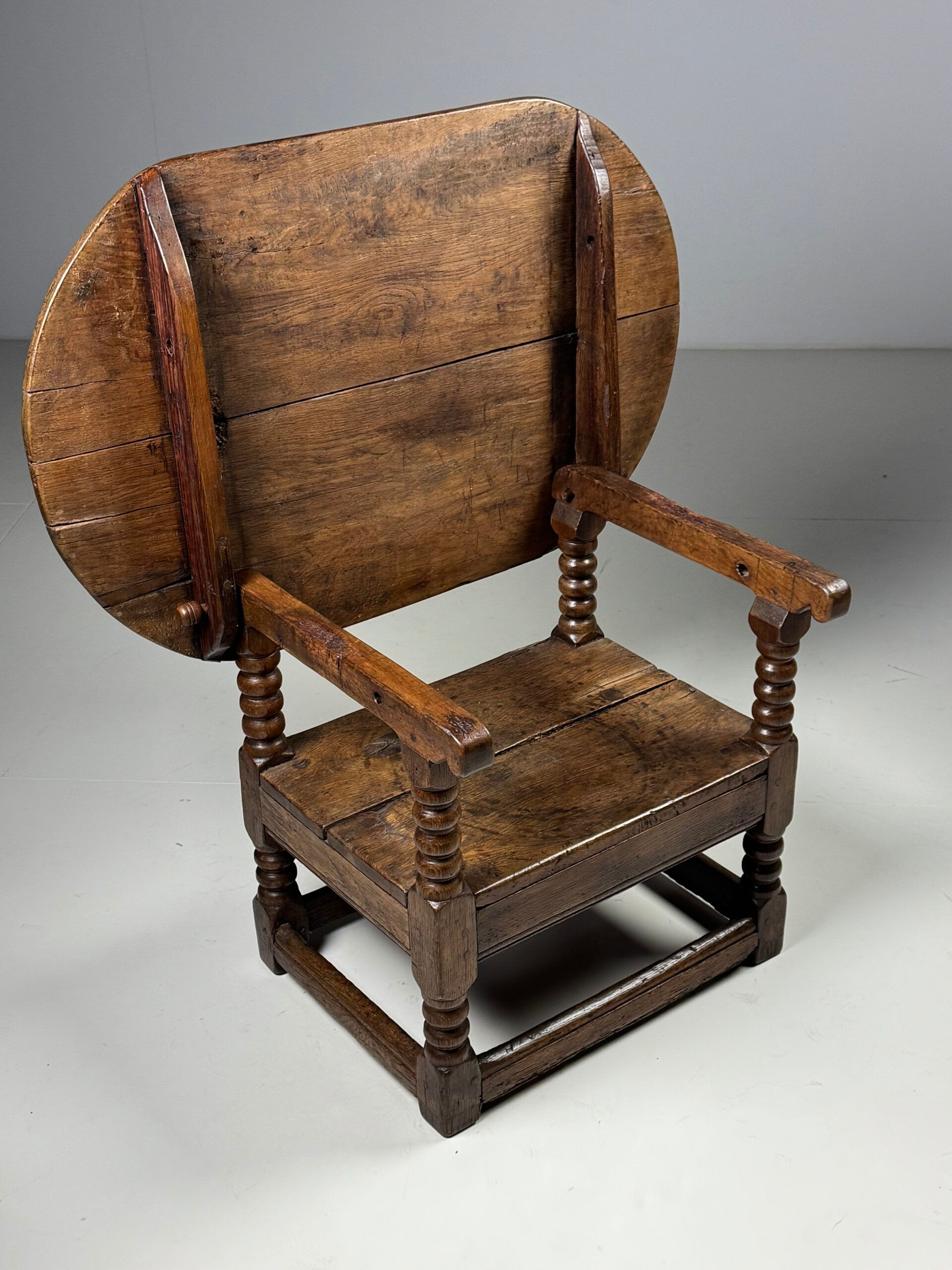 English monk chair table oak 18th century