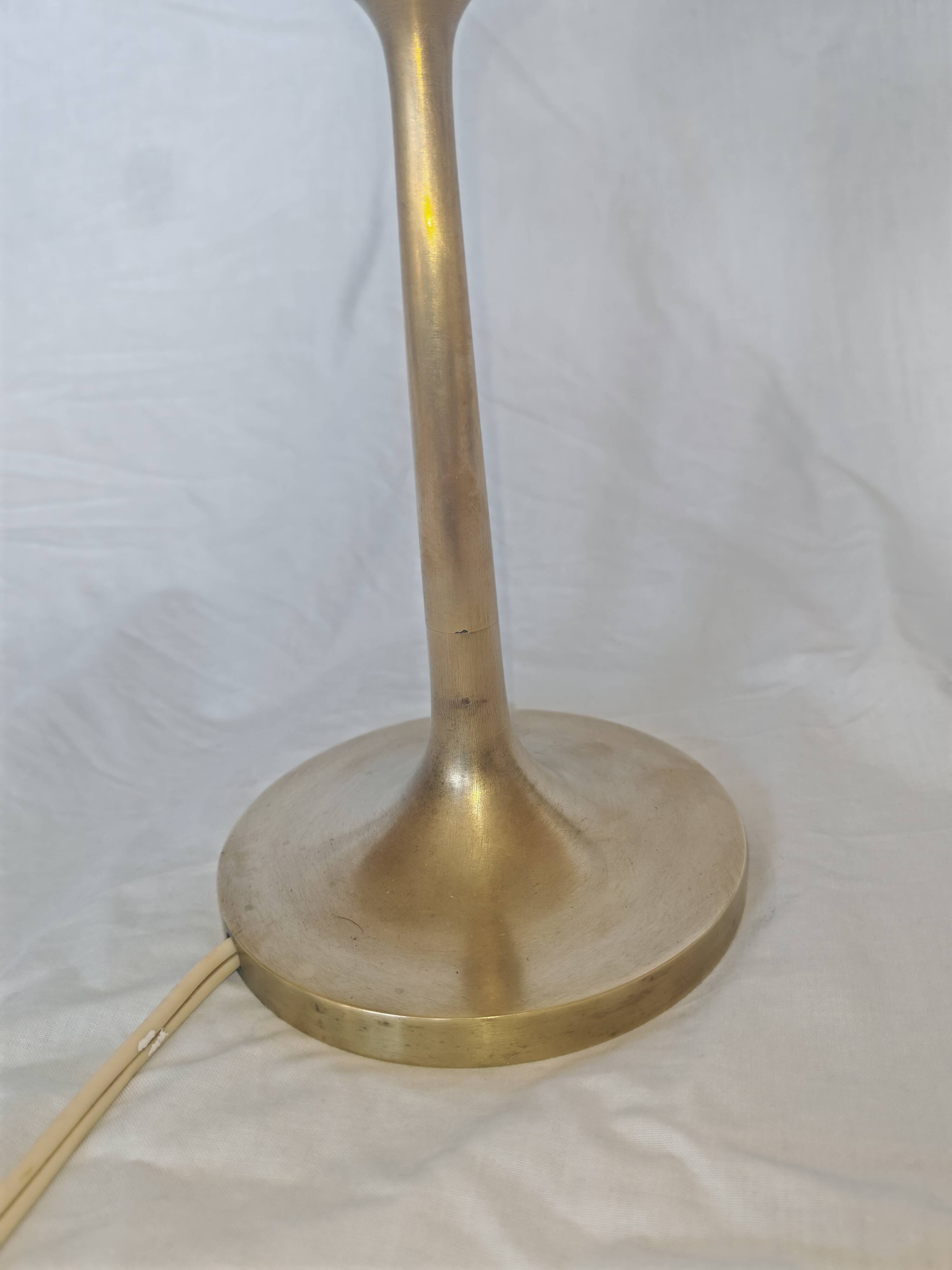 Sciolari style brass and glass lamp, 1970