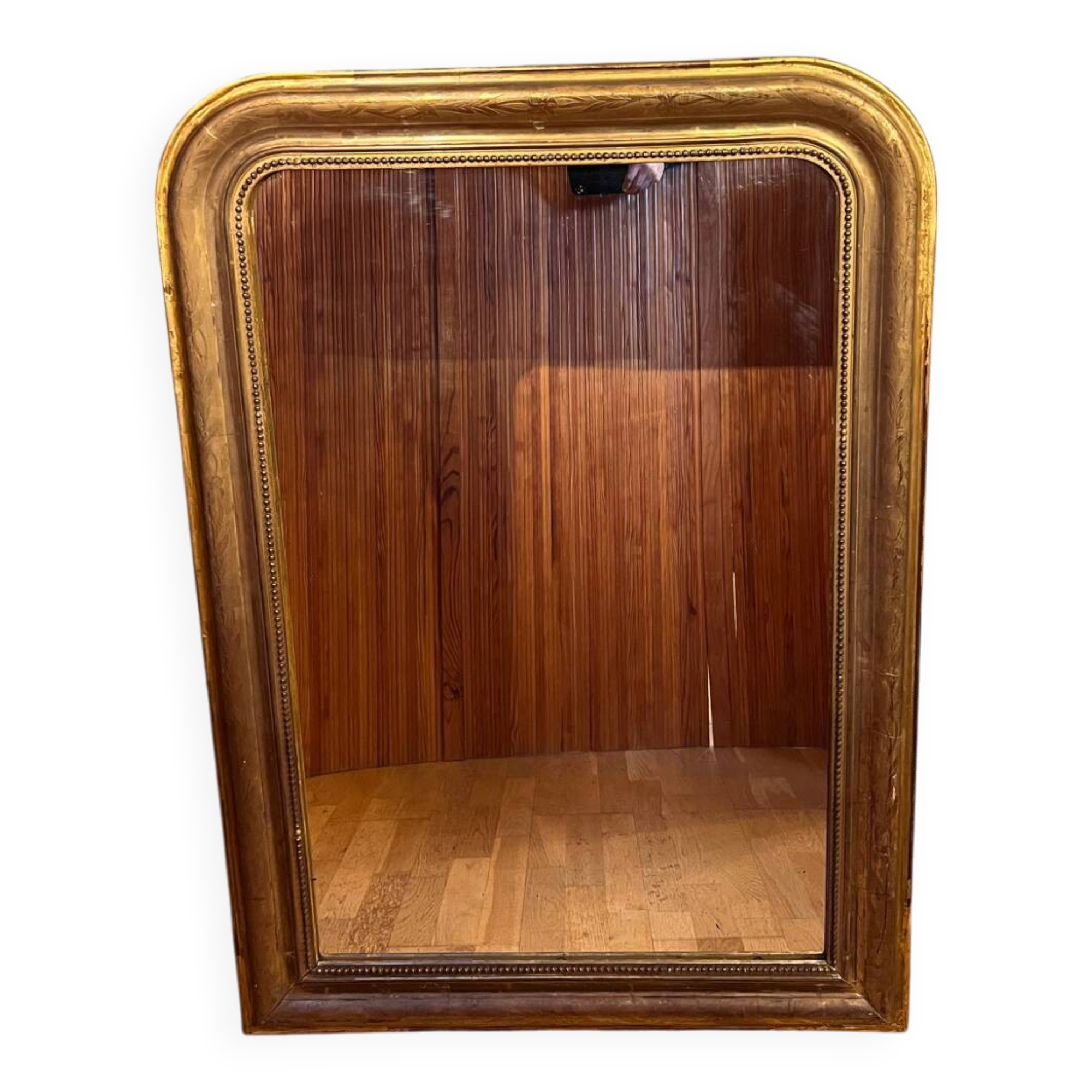 Miroir doré Louis Philippe