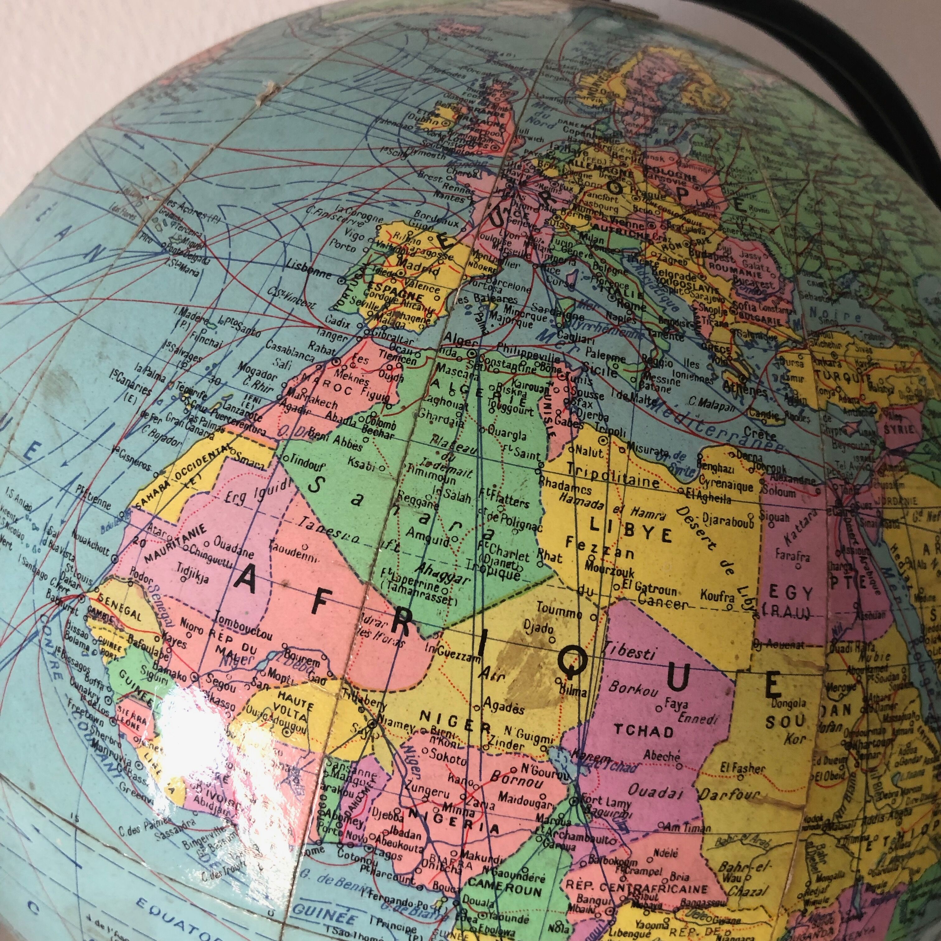 Globe Girard Barrère 33cm vintage 1960