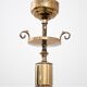 Brass chandelier, Poland, 1950s