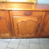 Louis XV oak and cherry wood sideboard