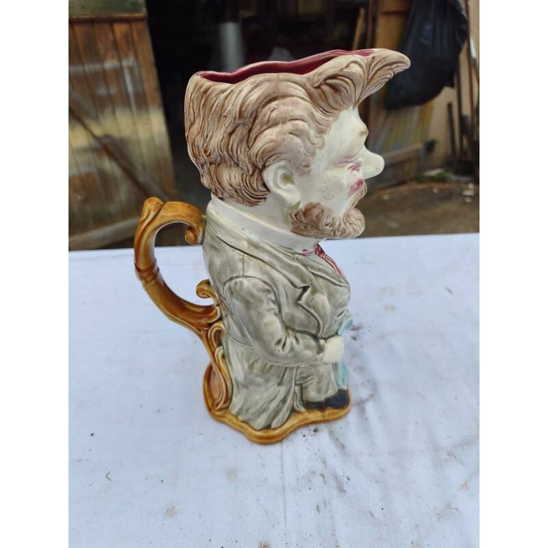 Onnaing barbotine jug "Camille Pelletan"
