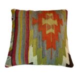 Housse de coussin kilim turque vintage, 40 x 40 cm