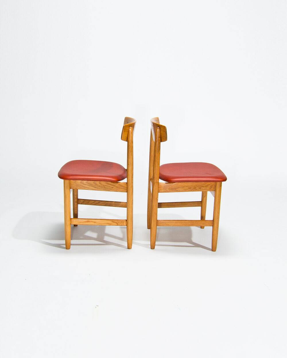 Set of 8 Mid Century Dining Chairs by Borge Mogensen, Swedish Design 1950’s