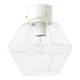 1970s Limburg glass ceiling lamp in octagon shape with its original box