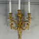 Paire d’appliques en bronze doré de style Louis XVI vers 1880