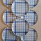 Set of 8 Moulins des Loups flat plates