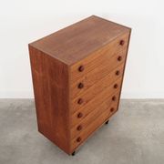 Commode en teck, design danois, années 60, fabriquée au Danemark