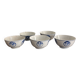 Lot Bol Riz Thé Bleu Blanc Porcelaine Chine Bleu Cobalt Dragons Impériaux