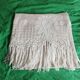 Bedspread, vintage, crocheted, floral, square mesh.