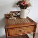 Rattan bedside table