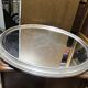 Art Deco aluminum and mirror serving tray
