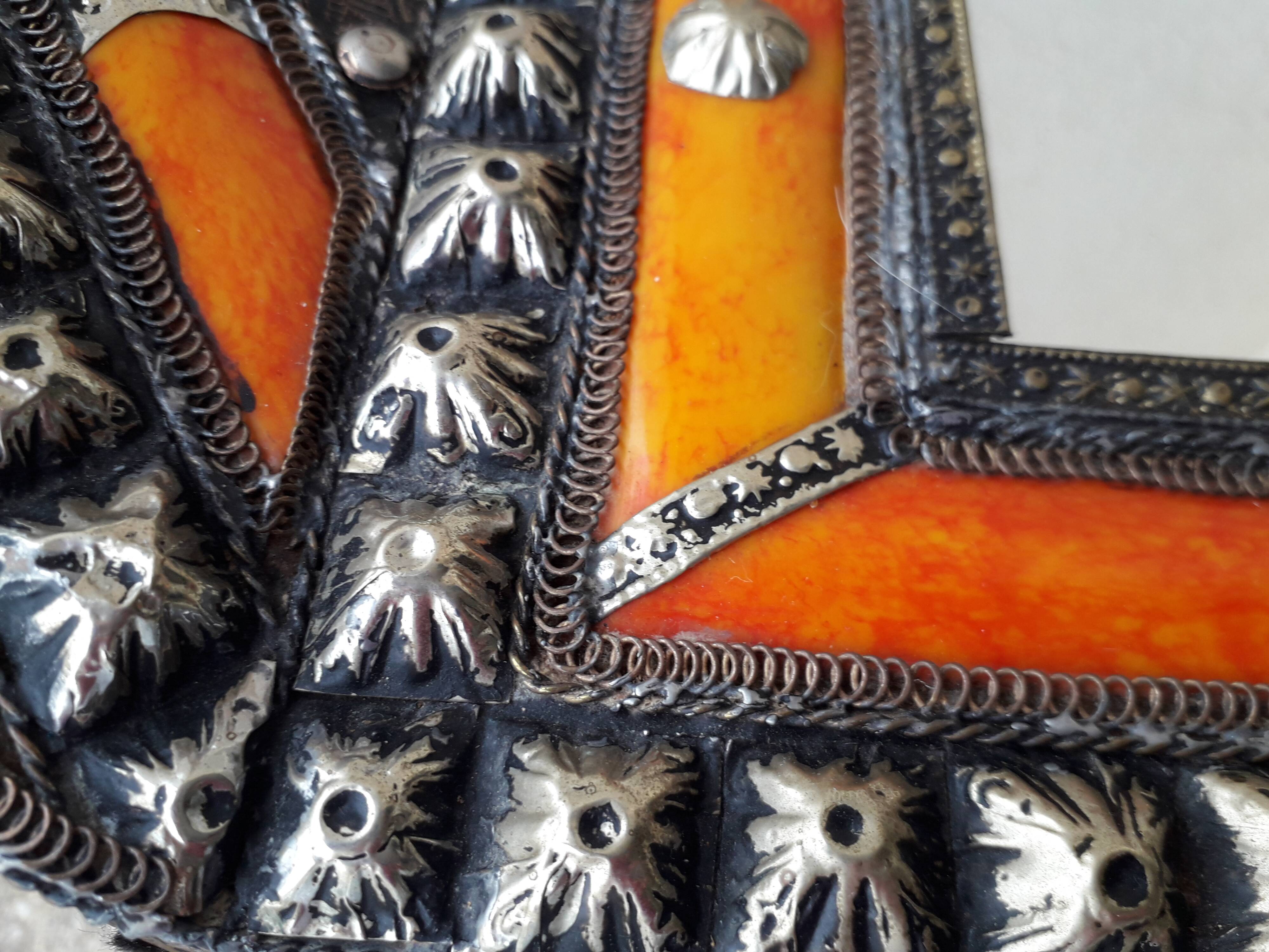 Moroccan mirror with a pediment