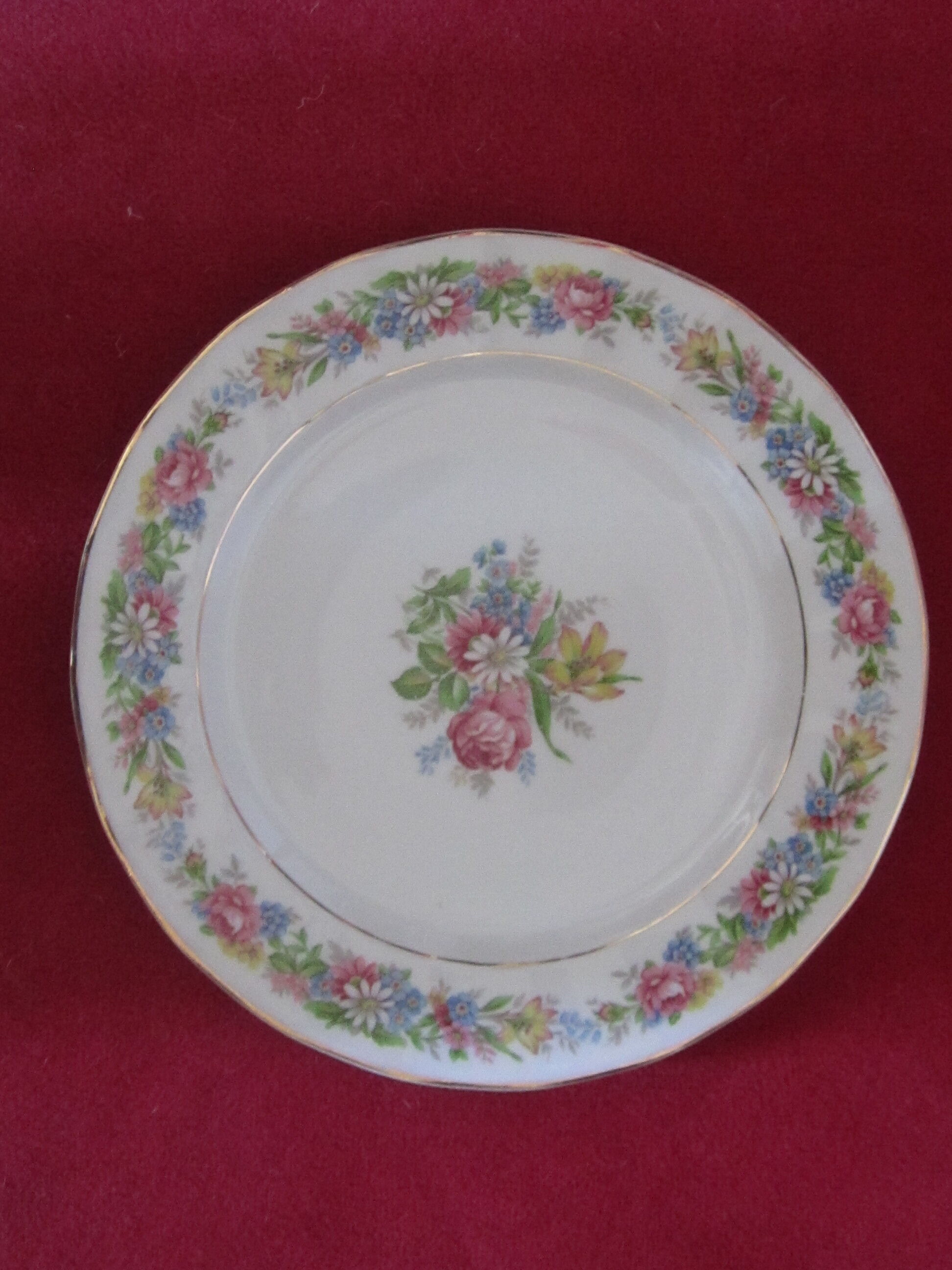 5 flat plates old porcelain Raynaud limoges