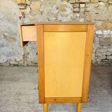 Two-color vintage chest of drawers with 4 drawers, circa 70's