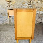 Commode vintage bicolor à 4 tiroirs, circa 70's